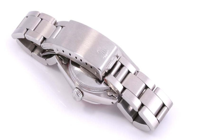 Rolex Ladies 31mm Datejust 6824 oyster steel Silver string diamond