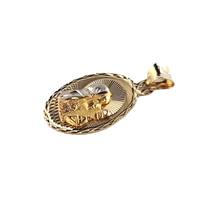 14k Tri-Tone Gold First communion Pendant
