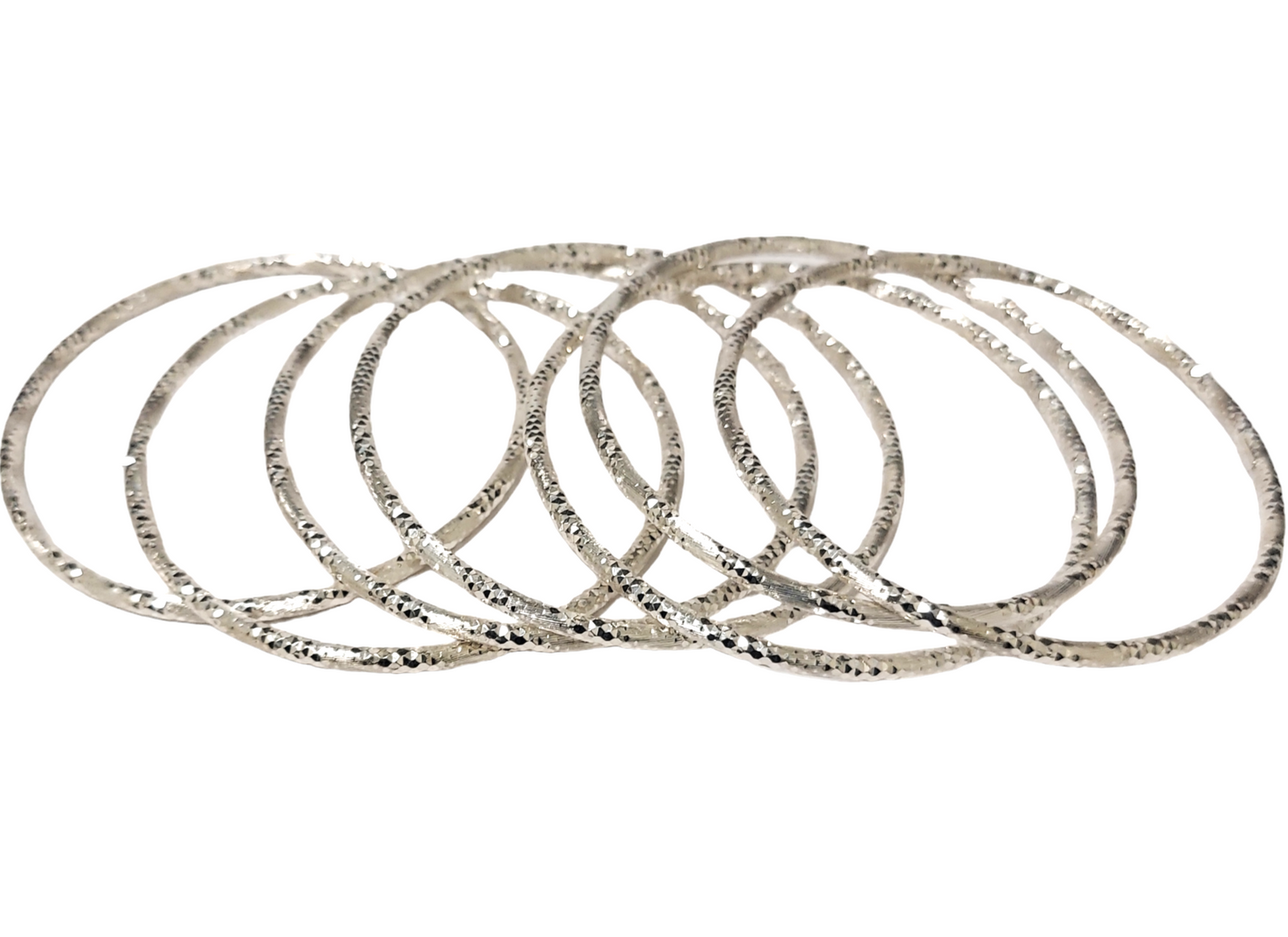 .925 Ladies Silver 7 set Seminario Bangles