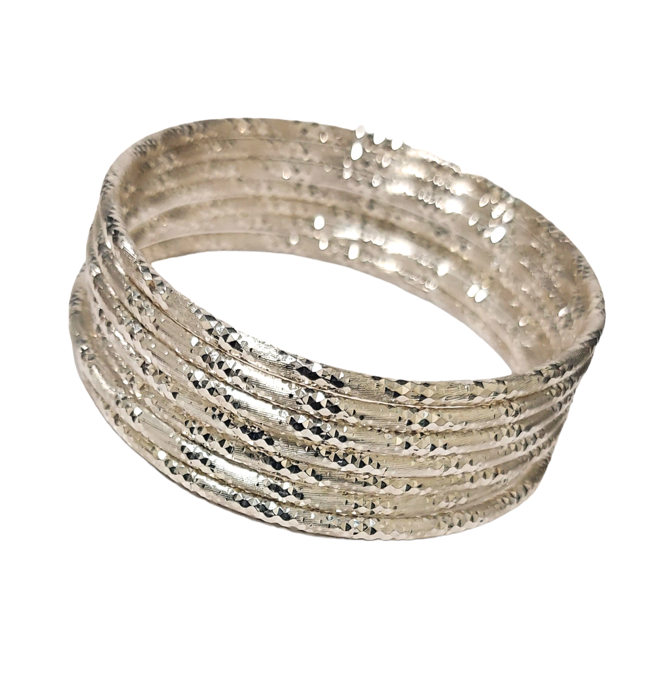 .925 Ladies Silver 7 set Seminario Bangles