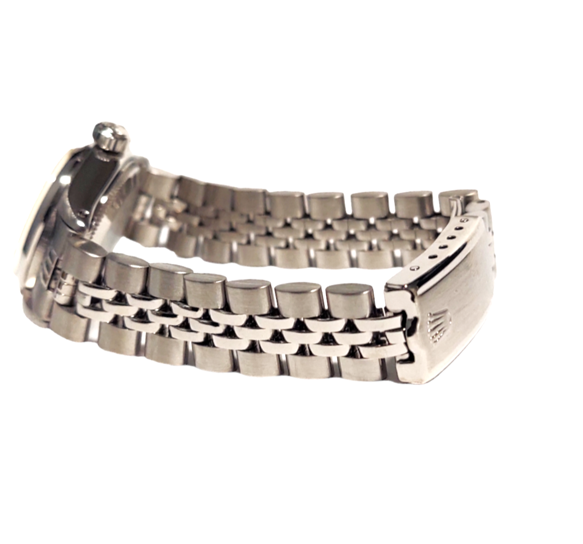 Rolex ladies 6718 Oyster Steel 25mm Pink MOP Diamond Jubilee