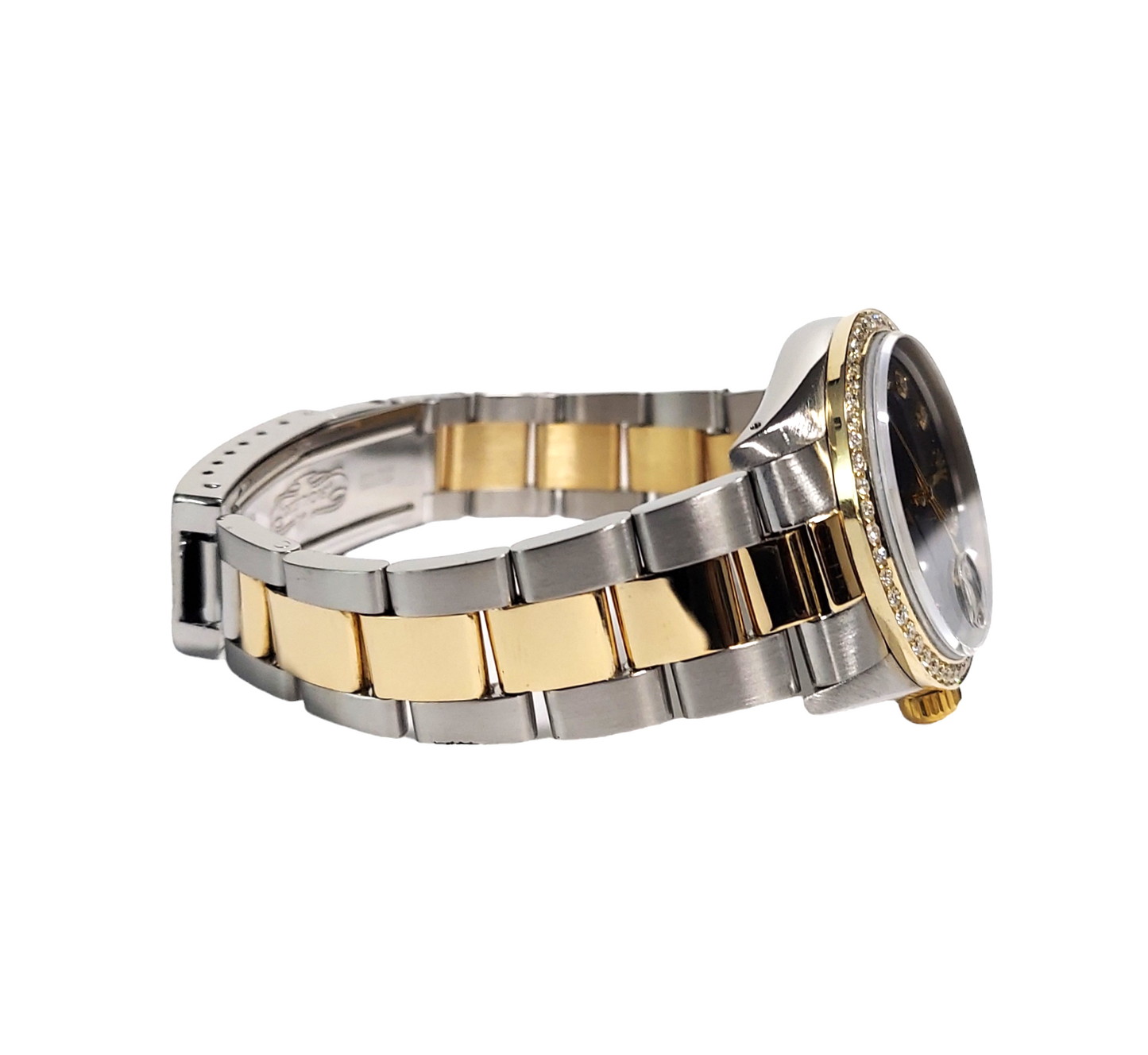 Rolex Unisex 34mm Date 1500 Black Diamond Oyster