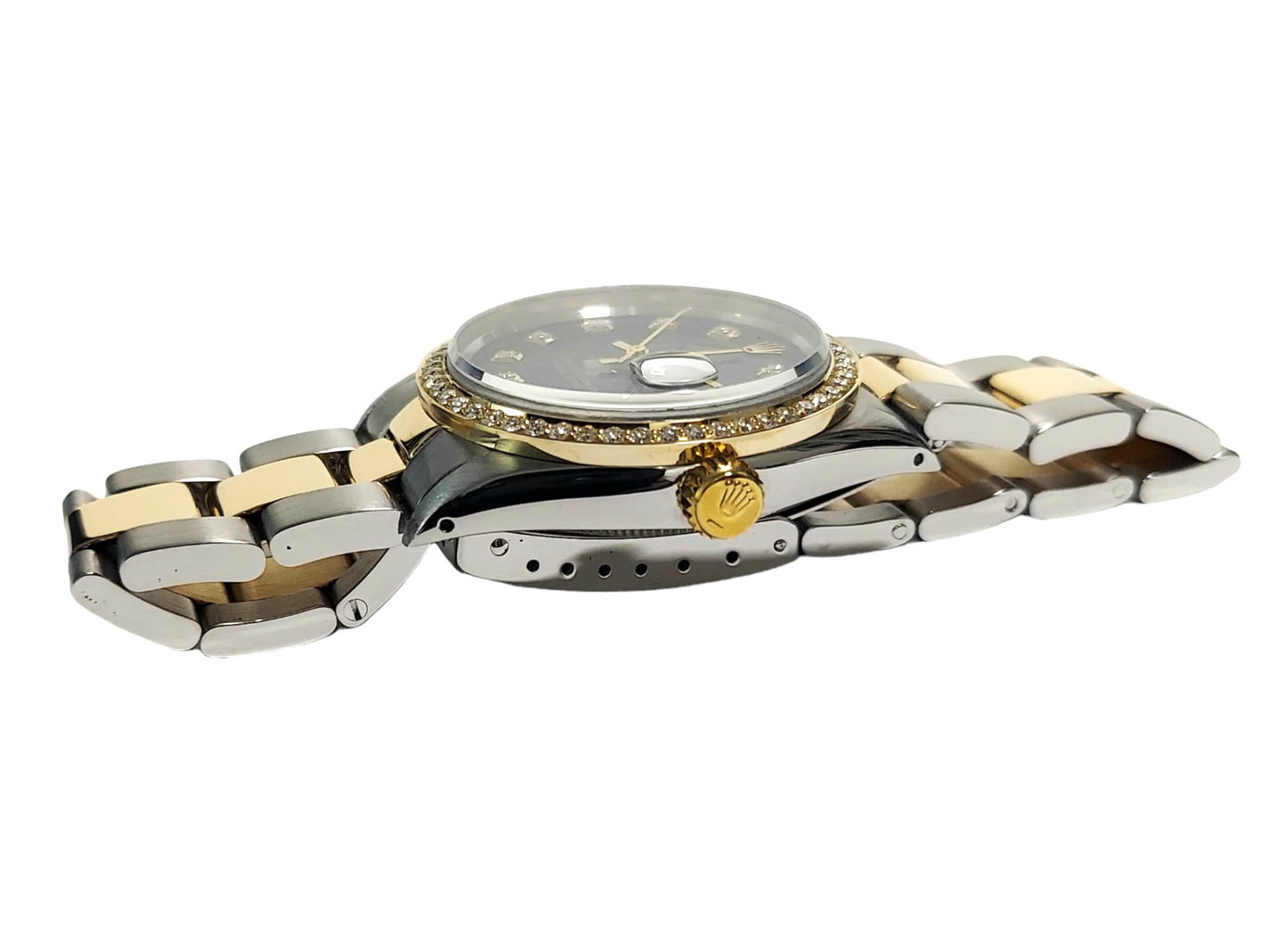 Rolex Unisex 34mm Date 1500 Black Diamond Oyster
