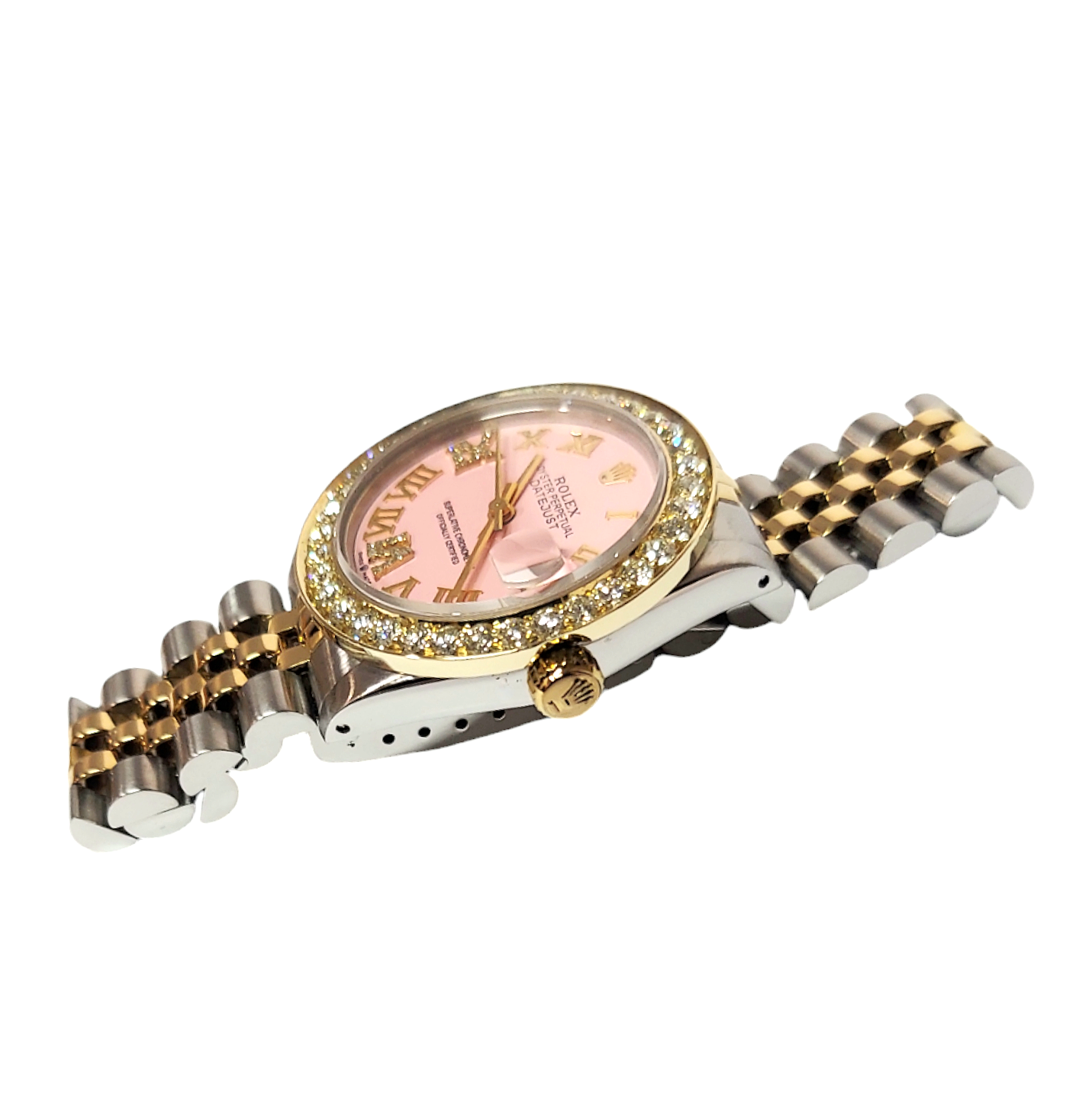 Rolex Ladies 31mm Datejust 6827 Pink Roman Diamond jubilee