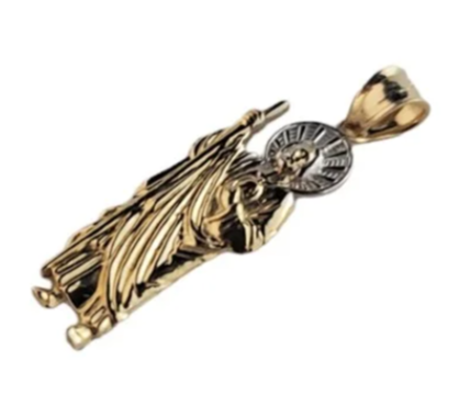14K Unisex Yellow gold Saint Jude Pendant