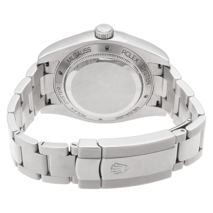 Rolex mens milgauss 116400 (s-s) oyster band - Luxury Diaz