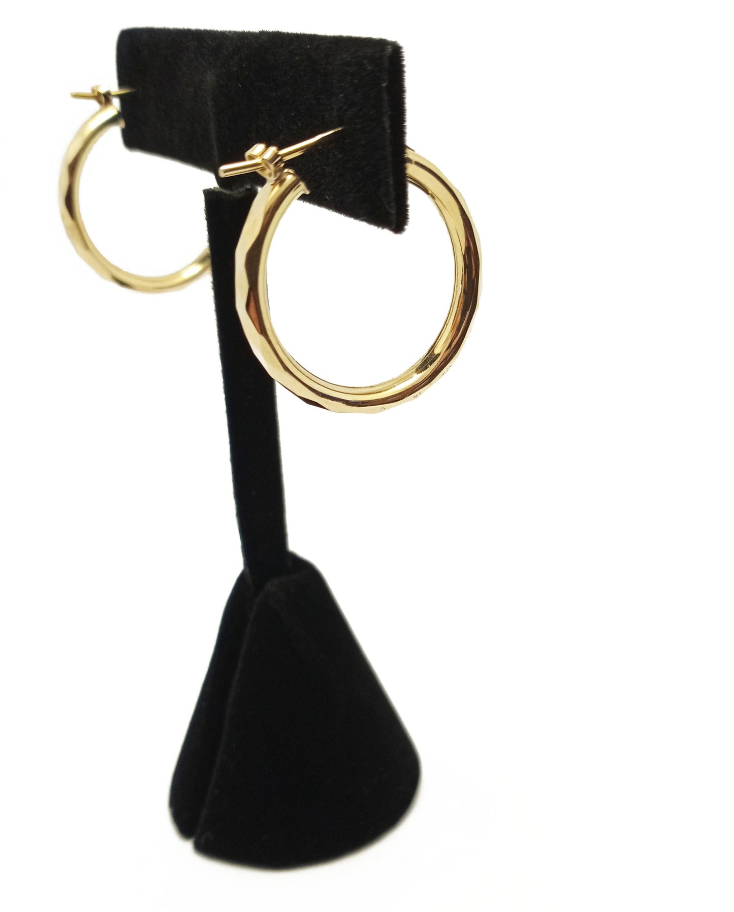 14K Yellow gold hoop earrings