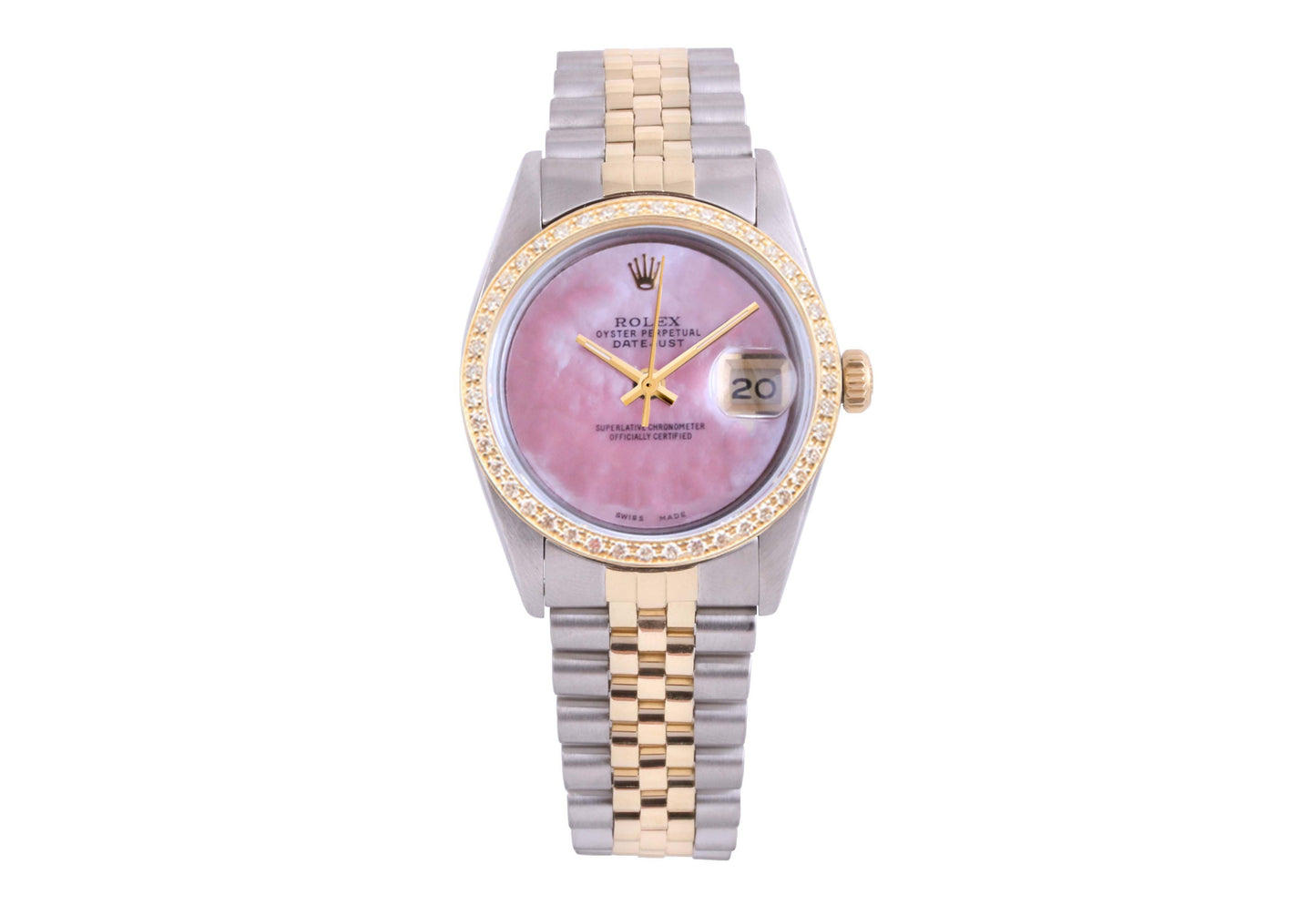 Rolex 36mm Datejust 16013 Pink MOP Diamon Jubilee