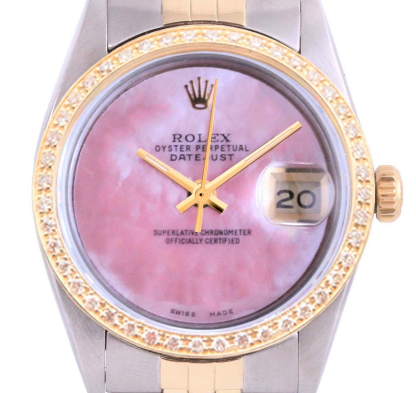 Rolex 36mm Datejust 16013 Pink MOP Diamon Jubilee