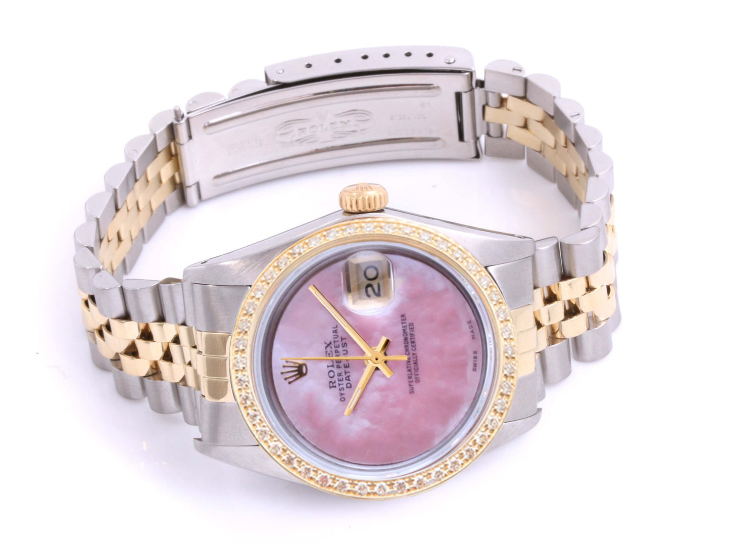 Rolex 36mm Datejust 16013 Pink MOP Diamon Jubilee