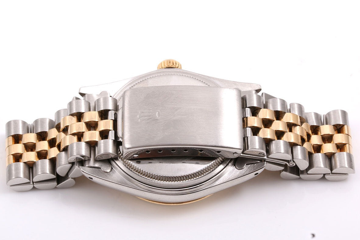 Rolex 36mm Datejust 16013 Champagne Diamond Fluted Jubilee