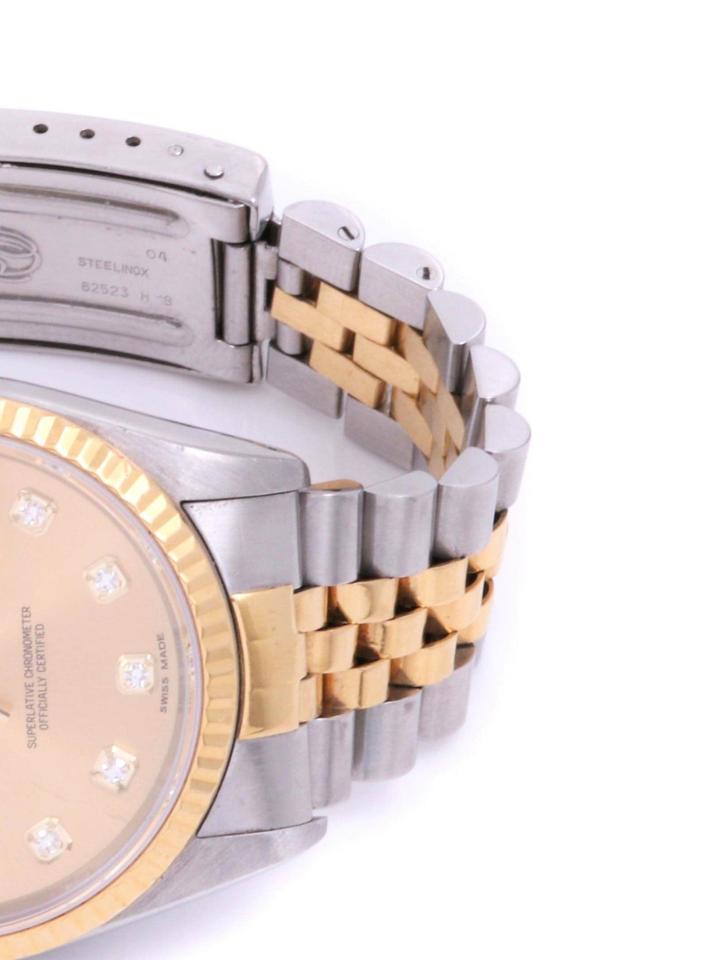 Rolex 36mm Datejust 16013 Champagne Diamond Fluted Jubilee