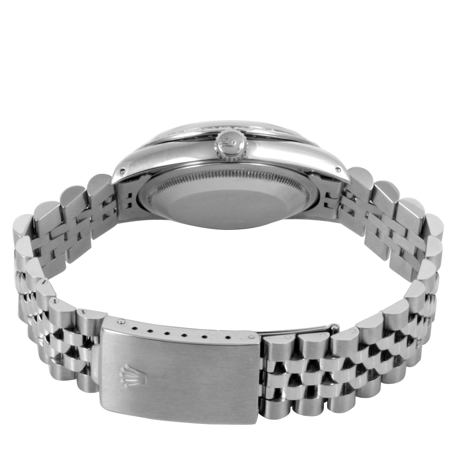 Rolex 36mm datejust 16014 Black MOP Diamond Steel Jubilee
