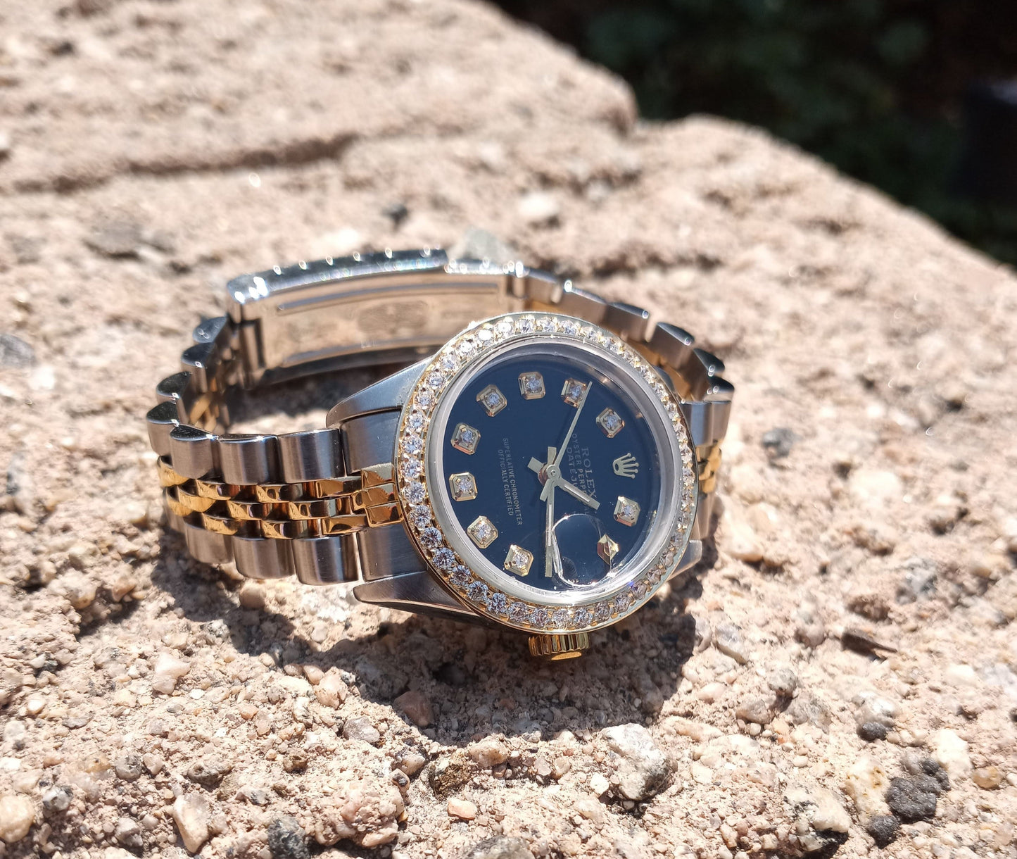 Rolex 26mm Ladies Datejust 6917 Black diamond jubilee