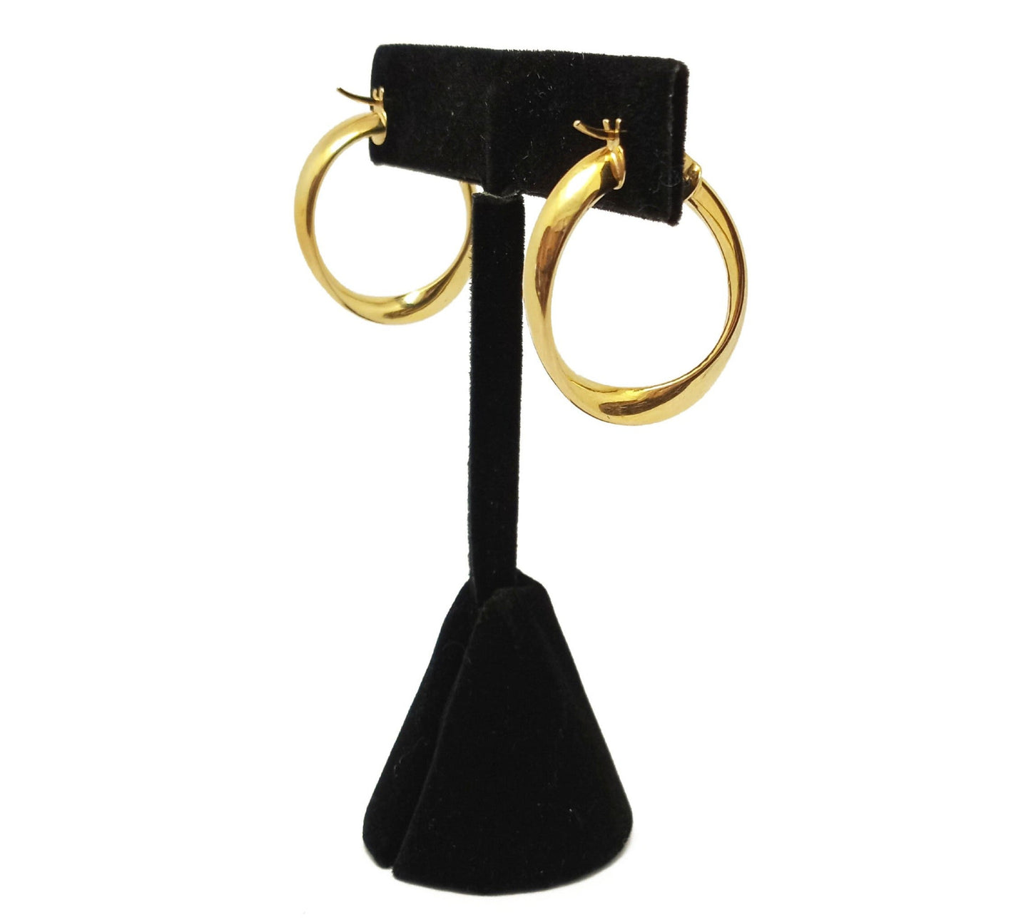 14K Yellow Gold Hoop Earrings