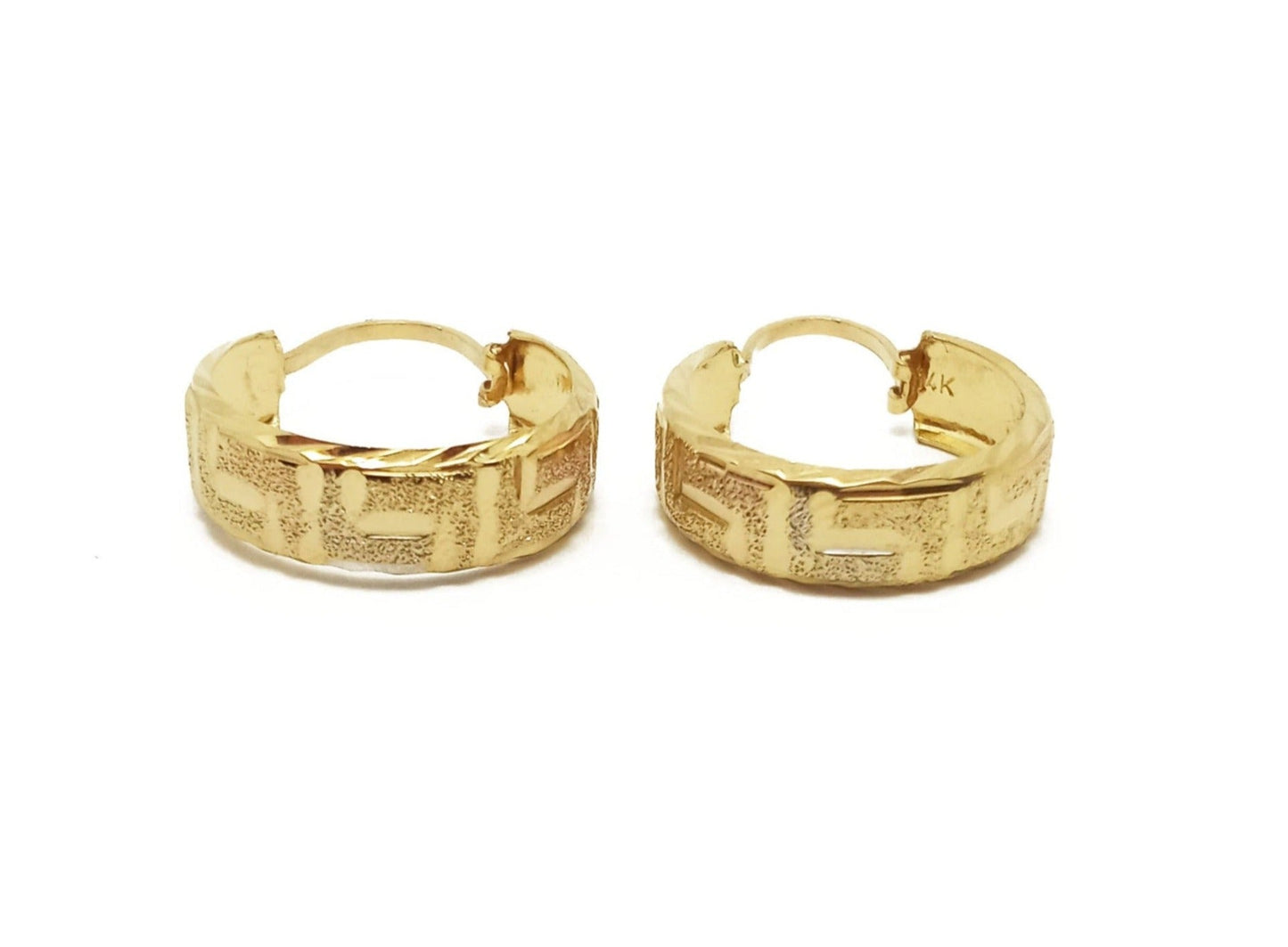 14K Yellow Gold Hoop Earrings