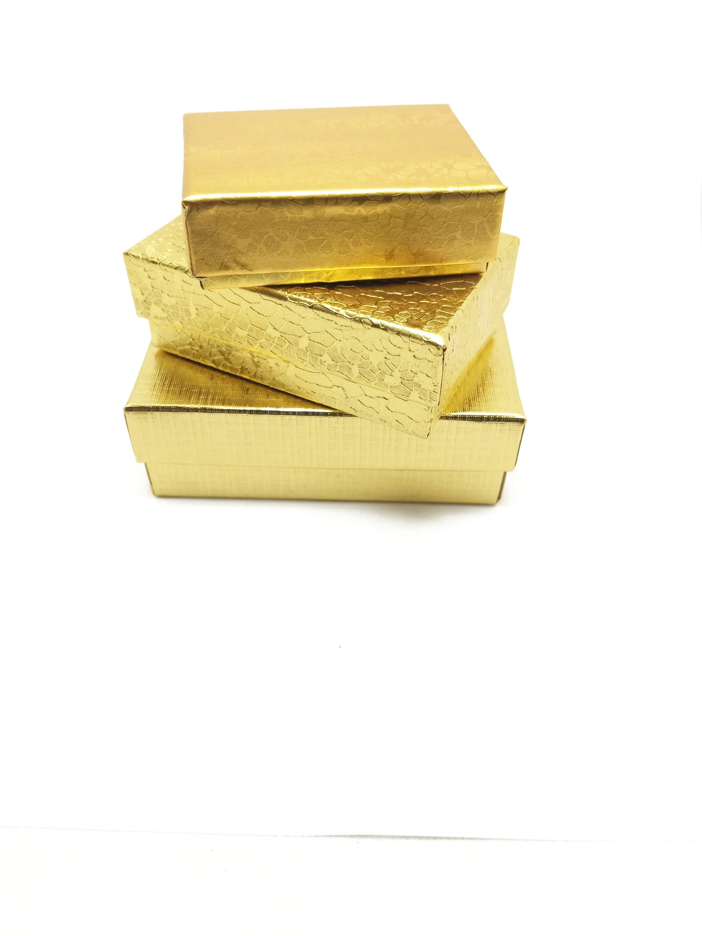 14K Yellow gold square stud earrings