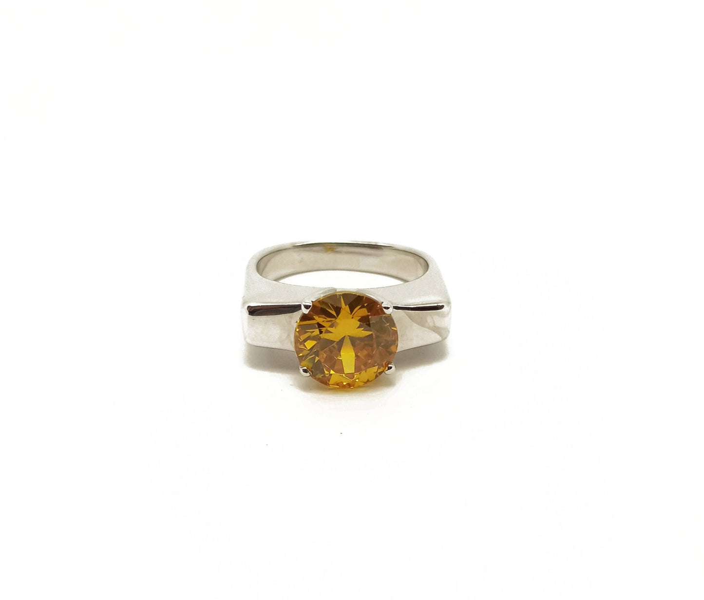 Silver 925 natural Topaz Ring