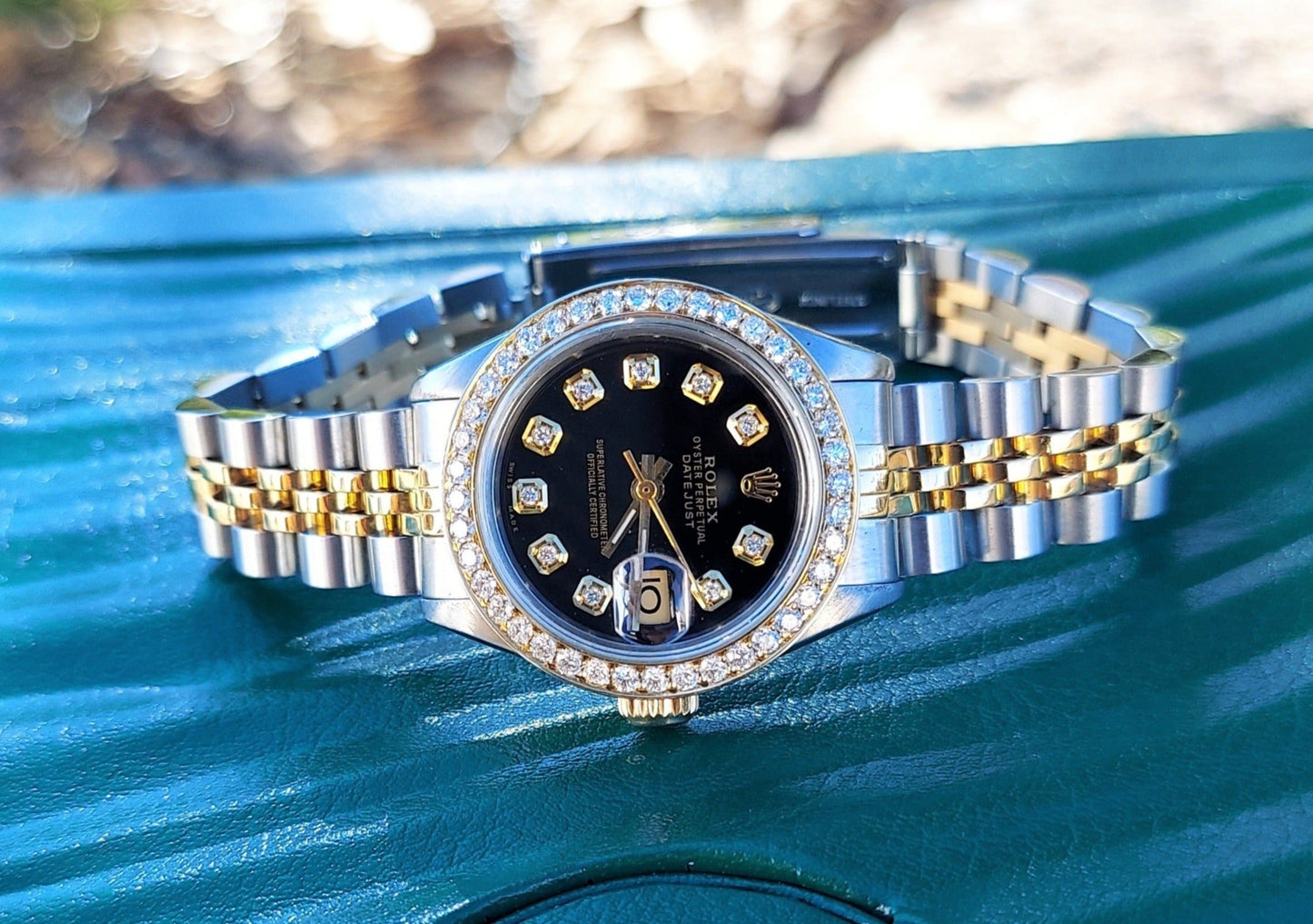 Rolex 26mm Ladies Datejust 6917 Black diamond jubilee