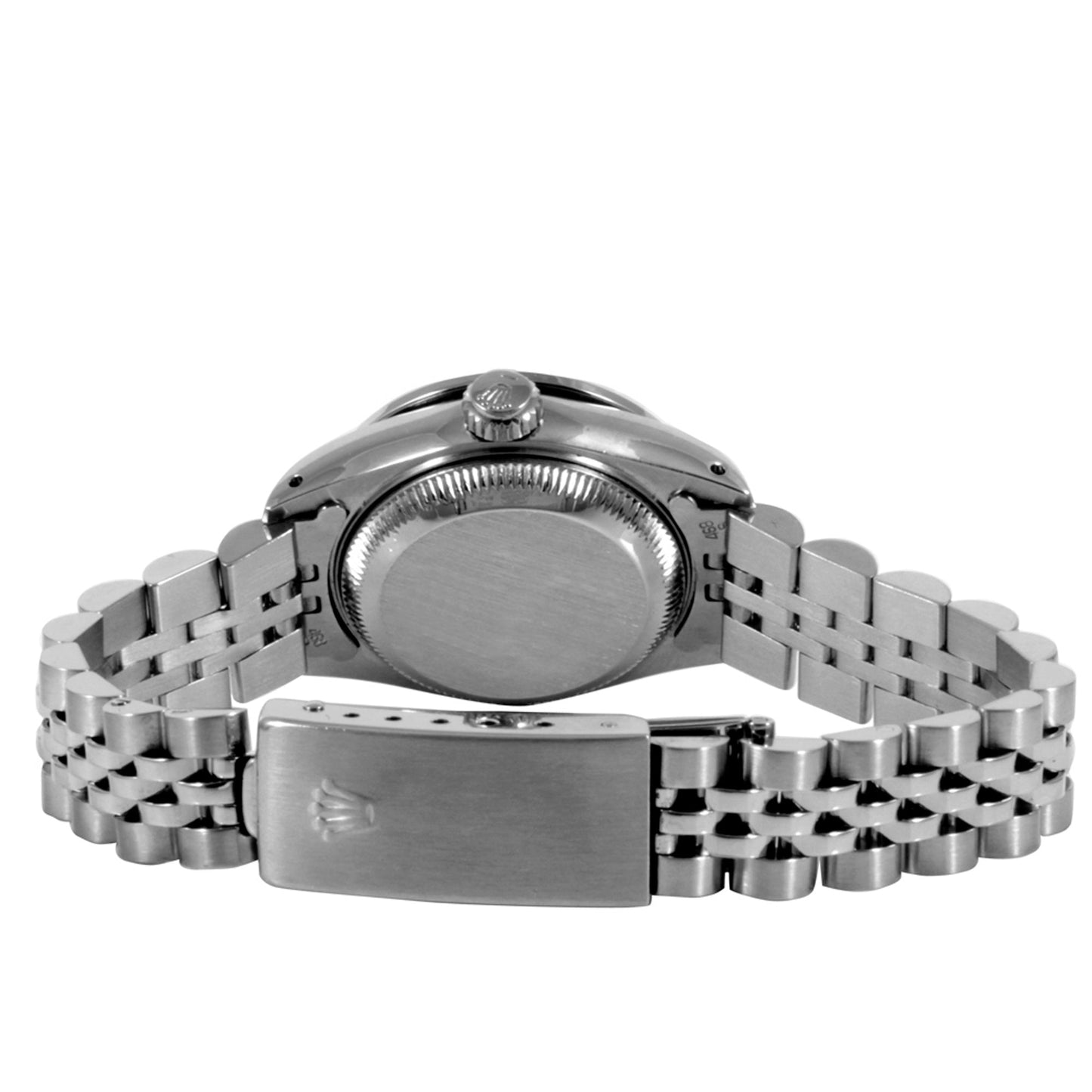 Rolex Ladies 6919 Datejust 26mm Black Diamond fluted jubilee