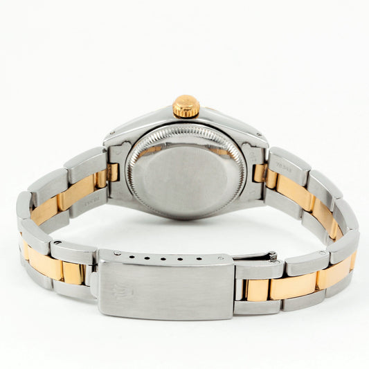 Rolex Ladies 26mm Datejust 6917 Black roman Fluted oyster