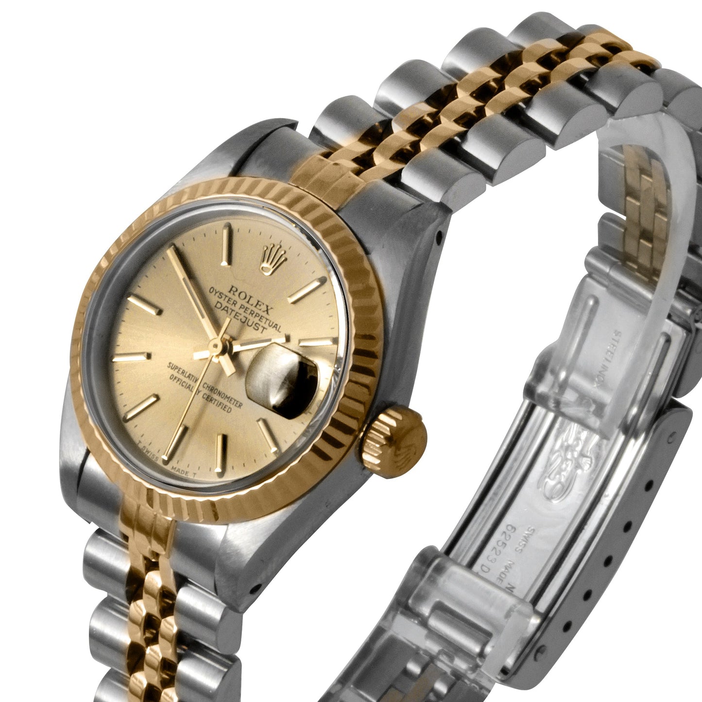 Rolex 26mm Ladies Datejust 6927 Champagne stick jubilee