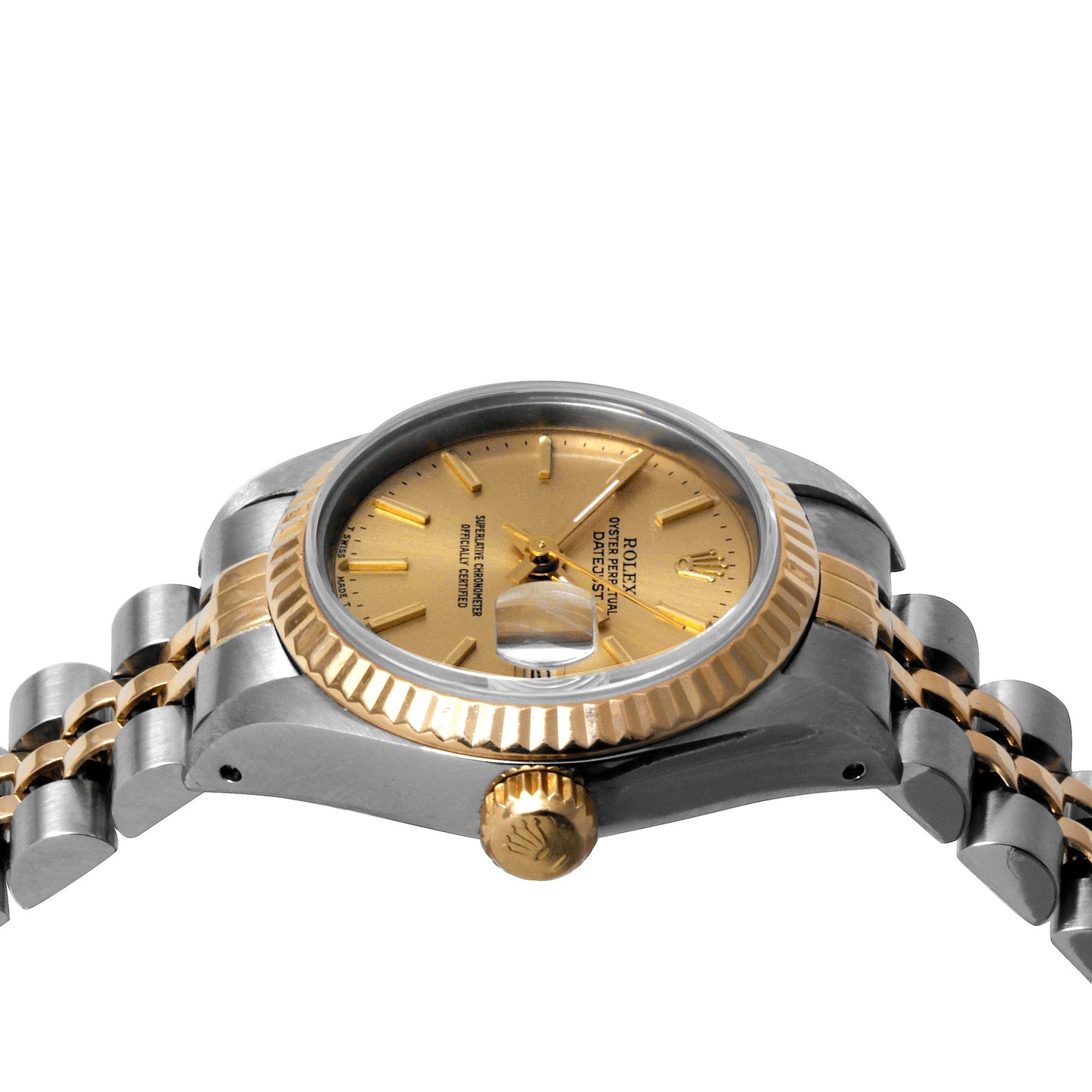 Rolex 26mm Ladies Datejust 6927 Champagne stick jubilee