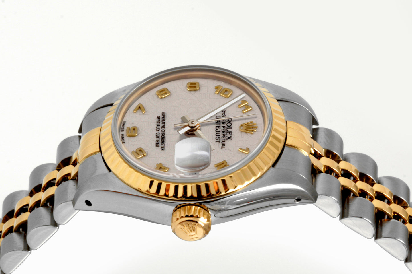 Rolex Ladies 26mm Datejust 6917 Arabic numeral Fluted Jubilee