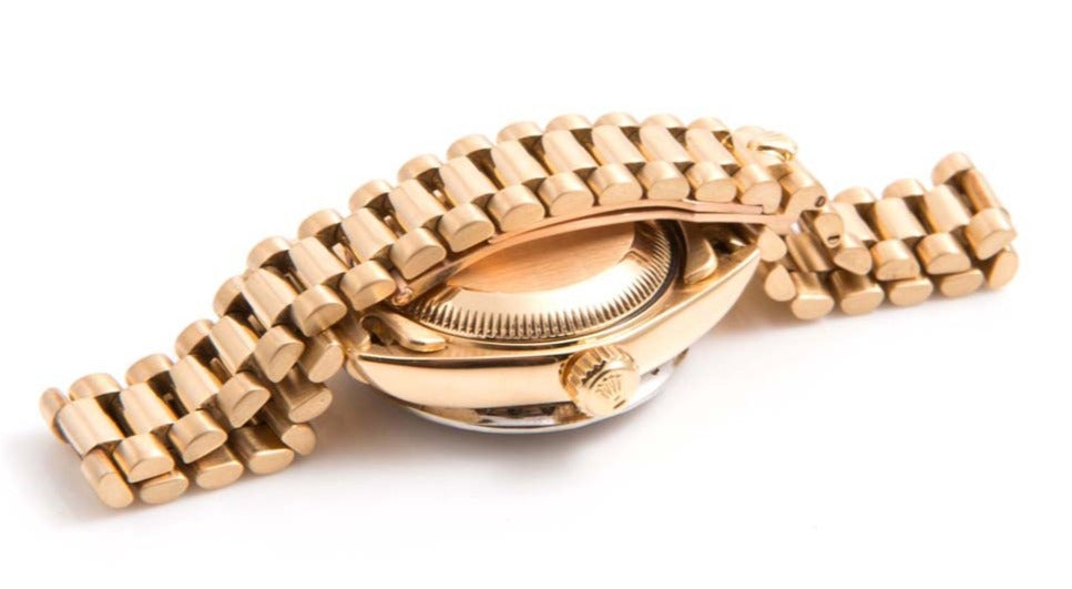 Rolex Ladies 26mm Datejust 6917 Champagne Diamond Presidential