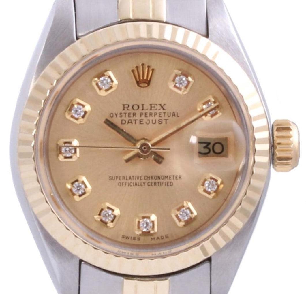 Rolex Ladies 26mm Datejust 6917 Champagne Diamond Jubilee