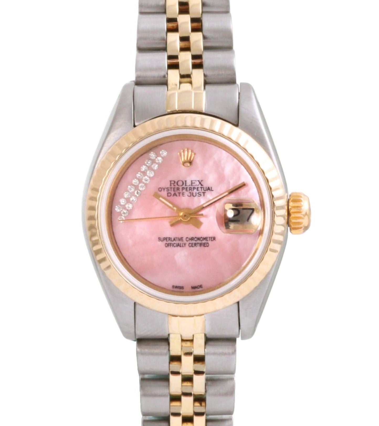 Rolex Ladies 26mm Datejust 6917 Pink MOP diamond Jubilee