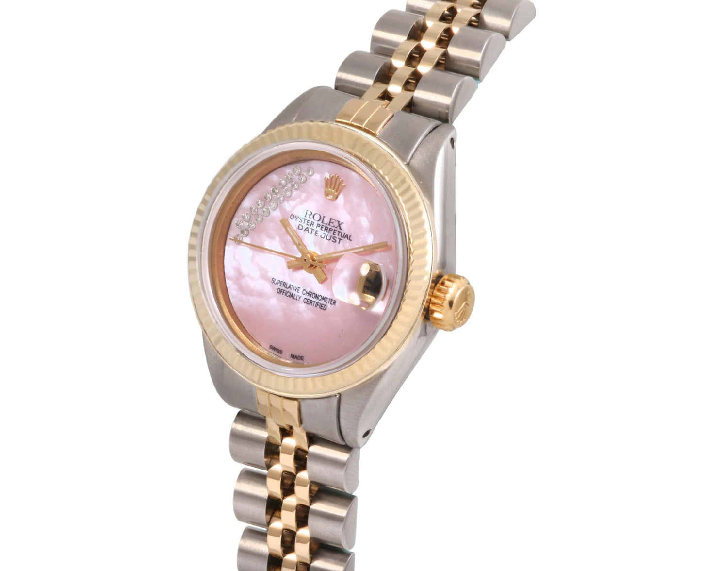 Rolex Ladies 26mm Datejust 6917 Pink MOP diamond Jubilee