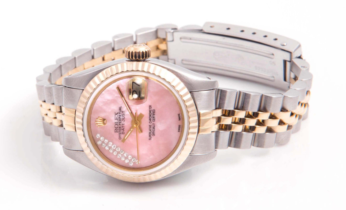 Rolex Ladies 26mm Datejust 6917 Pink MOP diamond Jubilee