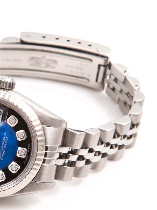Rolex Ladies 26mm Datejust 6916 Blue Diamond Fluted