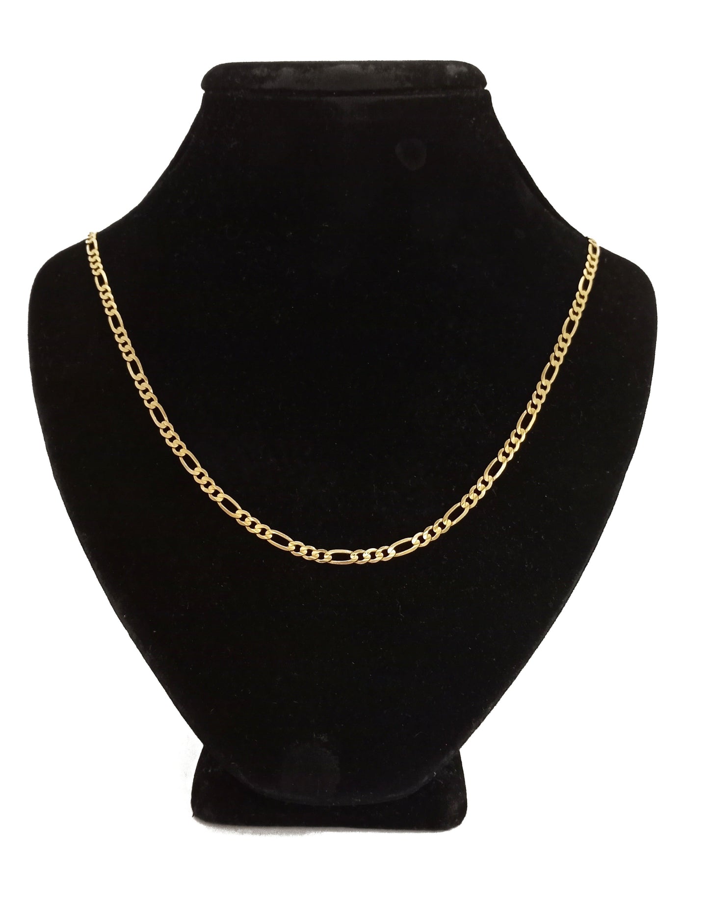14K Yellow Gold Figaro link Necklace