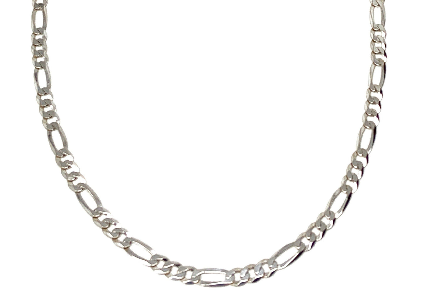 Silver .925 Figaro Link Necklace