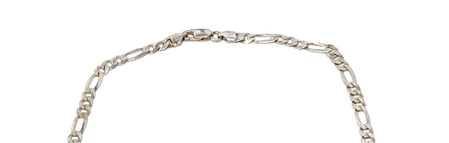 Silver .925 Figaro Link Necklace