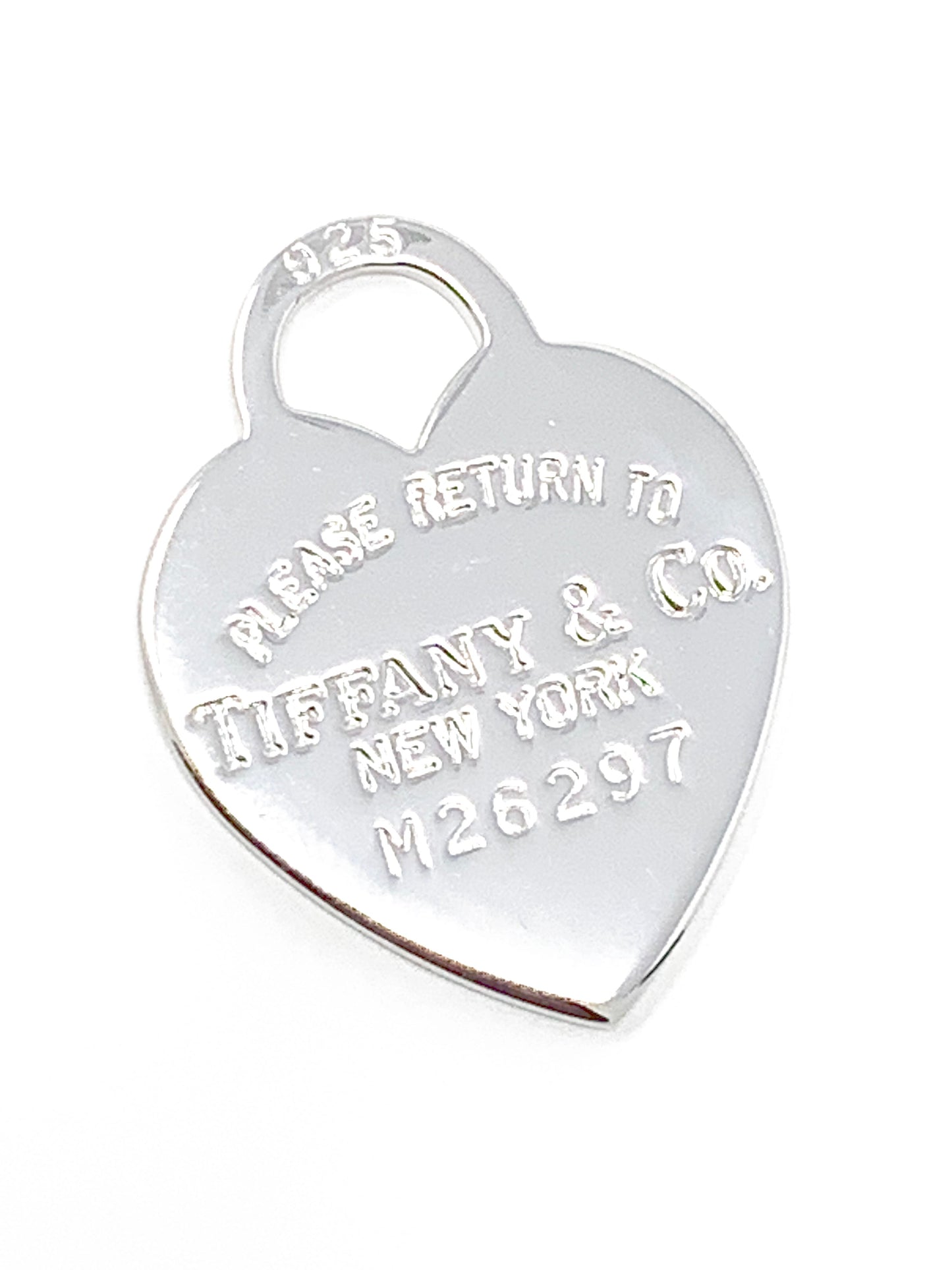Tiffany&Co.925 Silver Heart Charm Pendant