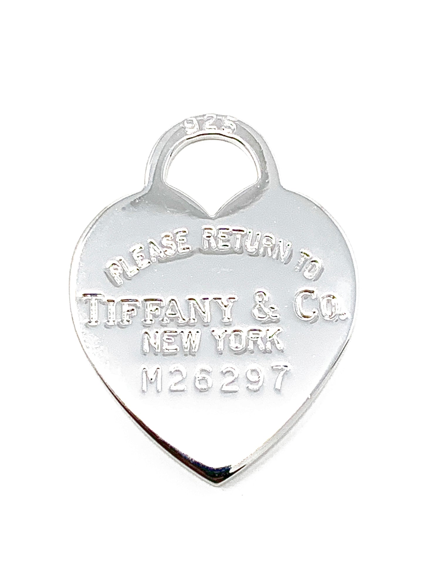 Tiffany&Co.925 Silver Heart Charm Pendant