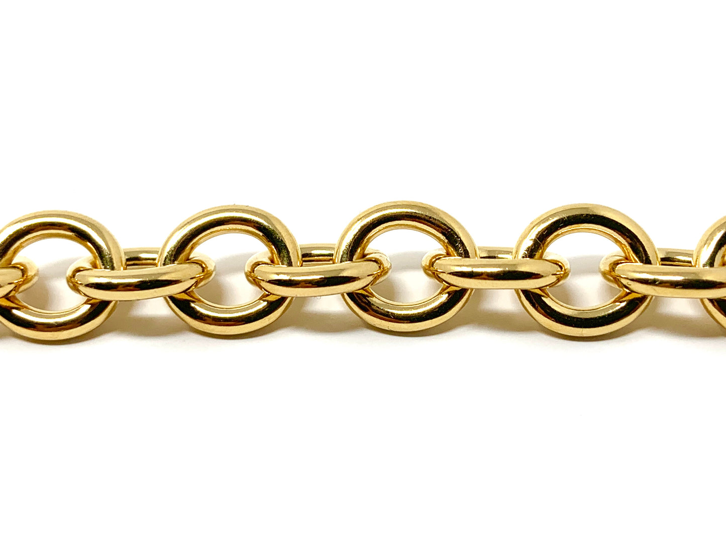 Tiffany&Co .925 silver ladies yellow gold plated heart bracelet - Luxury Diaz