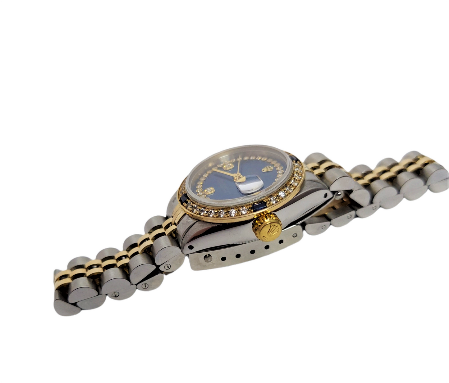 Rolex ladies Datejust 69173 26mm Blue diamond sapphire jubilee