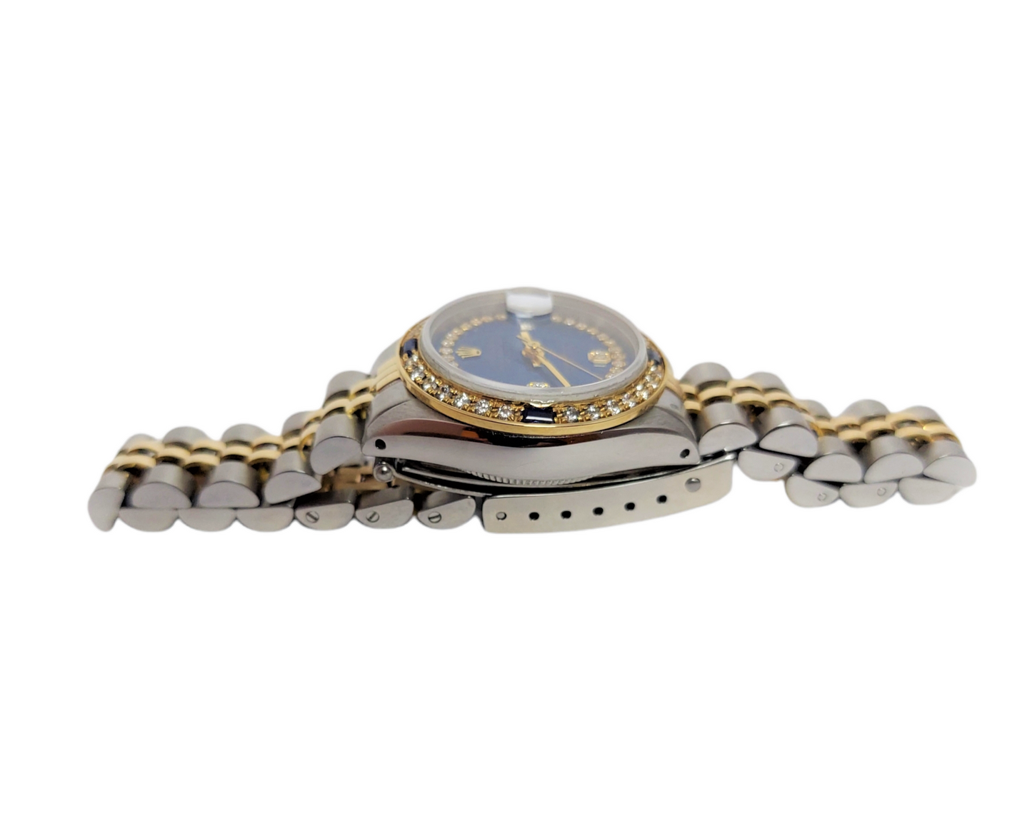 Rolex ladies Datejust 69173 26mm Blue diamond sapphire jubilee