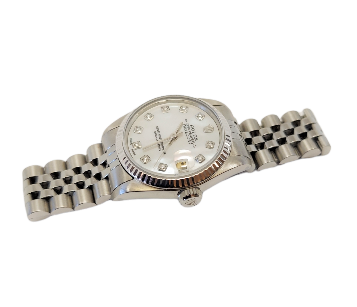 Rolex Ladies 31mm Datejust 68274 MOP Diamond Dial jubilee