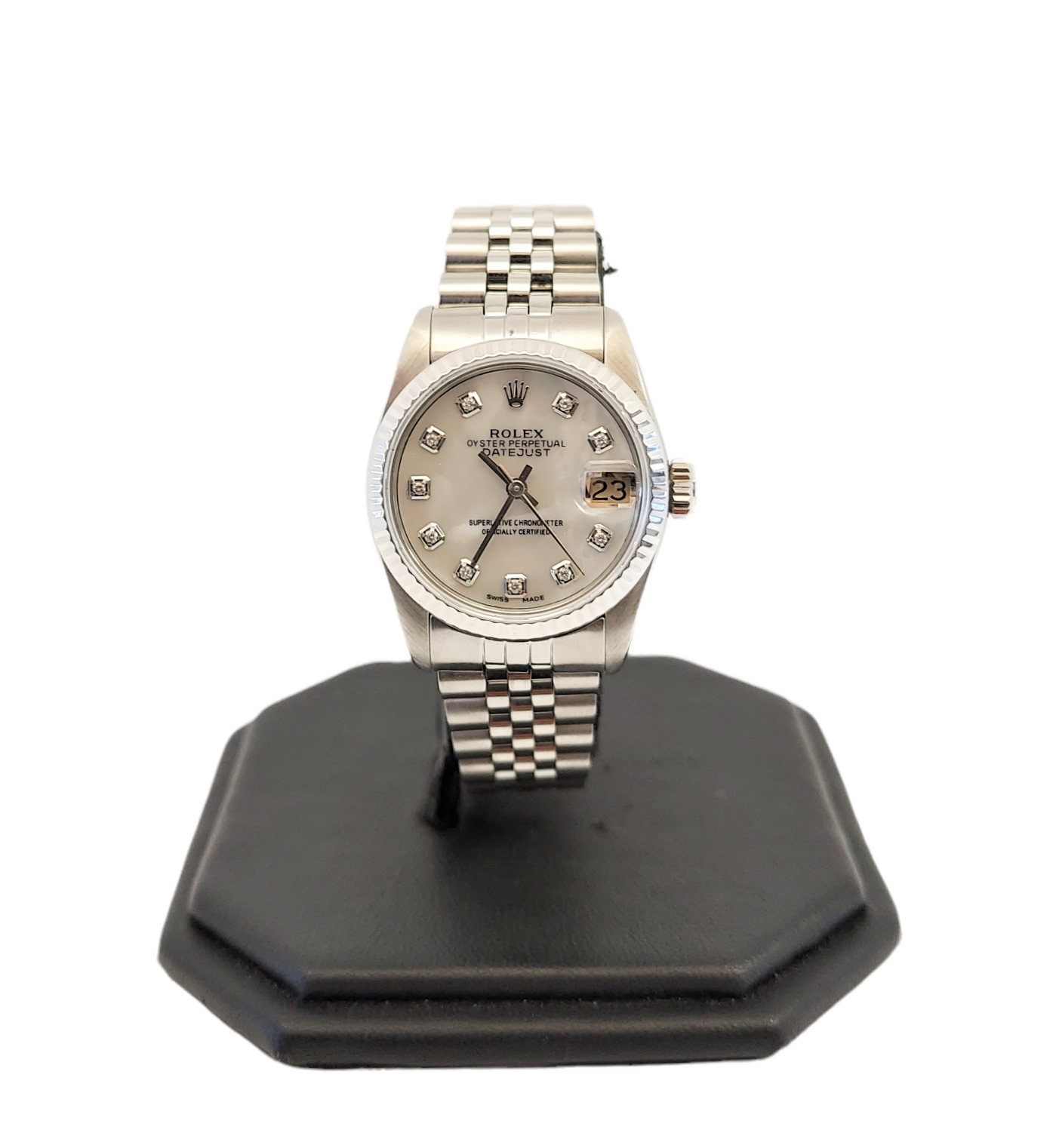 Rolex Ladies 31mm Datejust 68274 MOP Diamond Dial jubilee