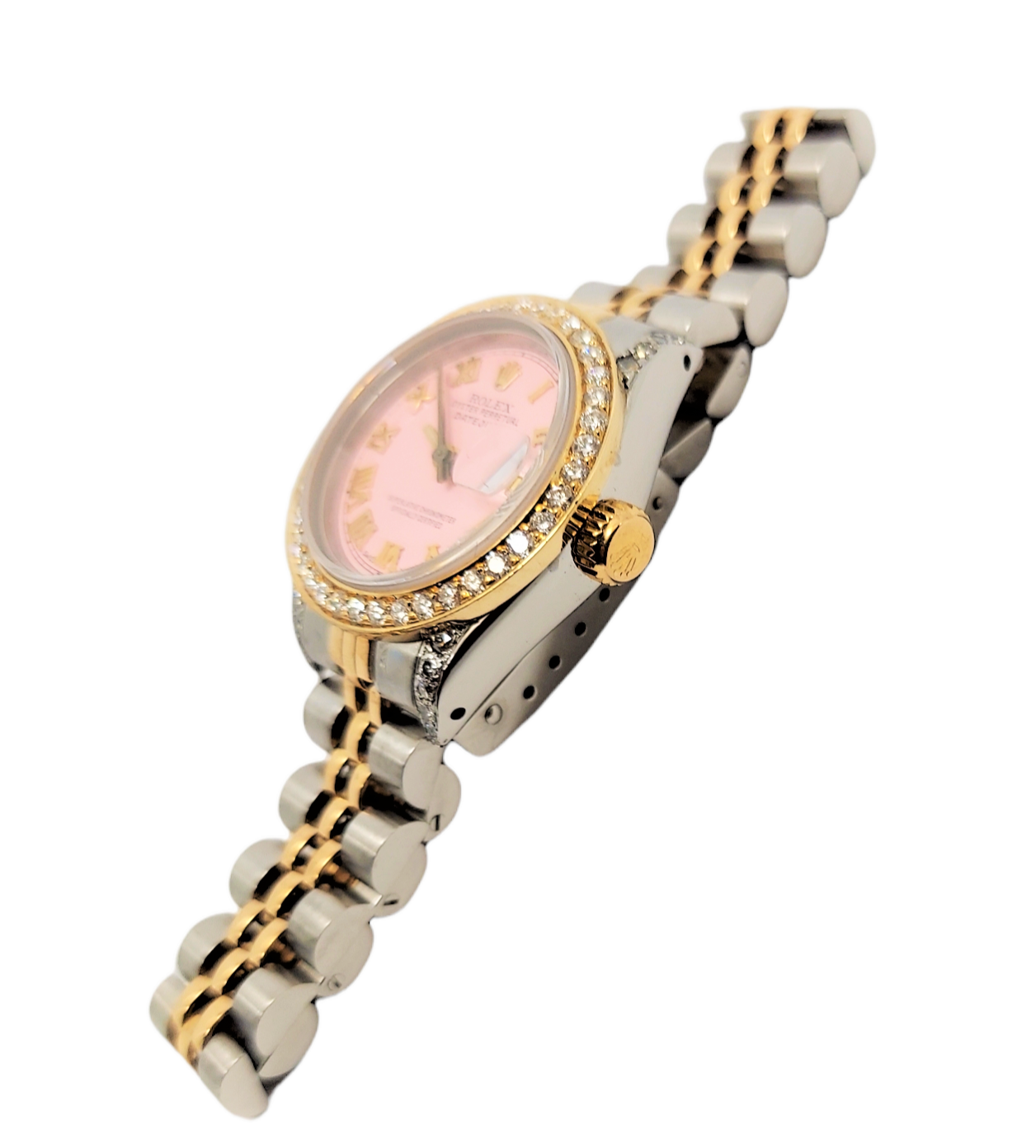 Rolex Ladies 26mm Datejust 69173 Pink Roman Diamond