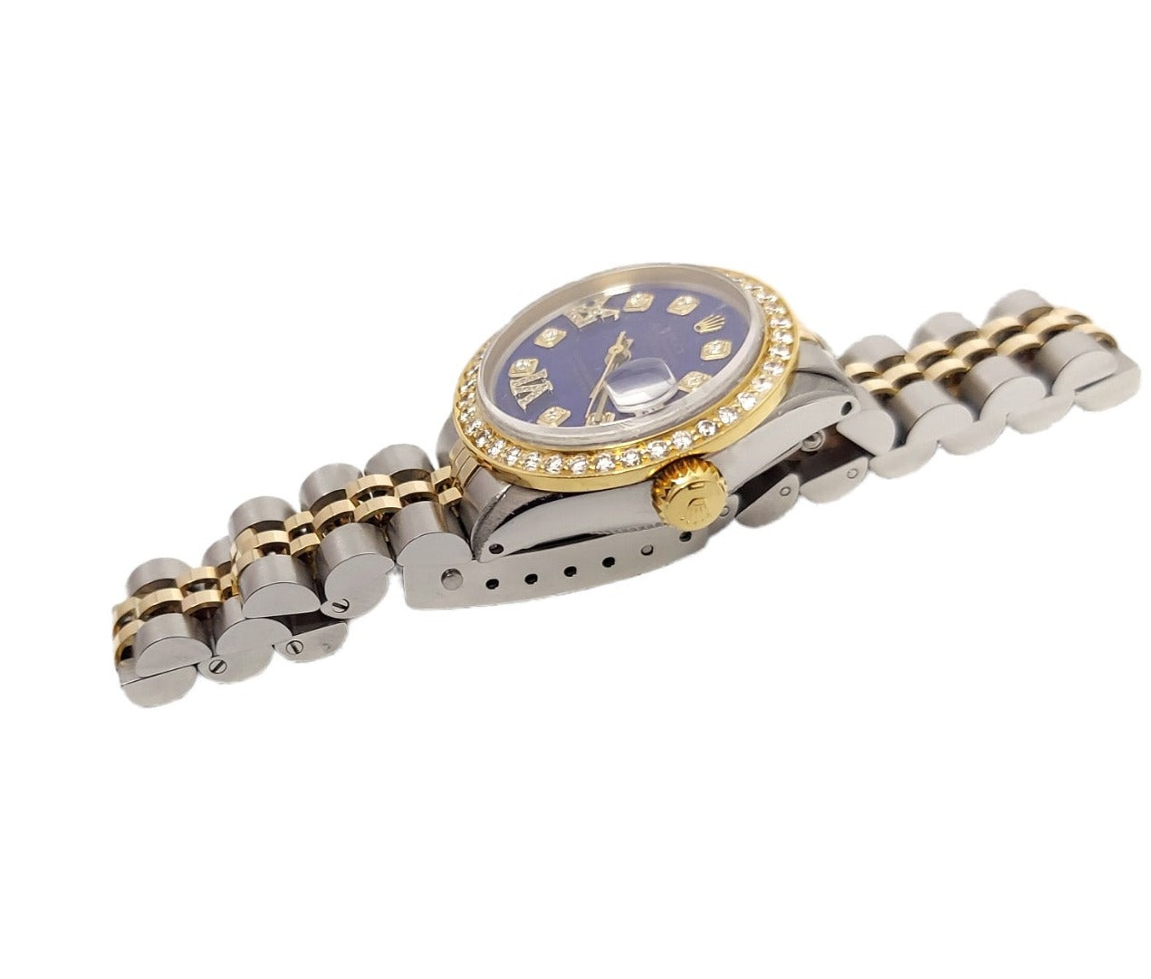 Rolex Ladies 26mm Datejust 6517 Diamond Roman Lapis