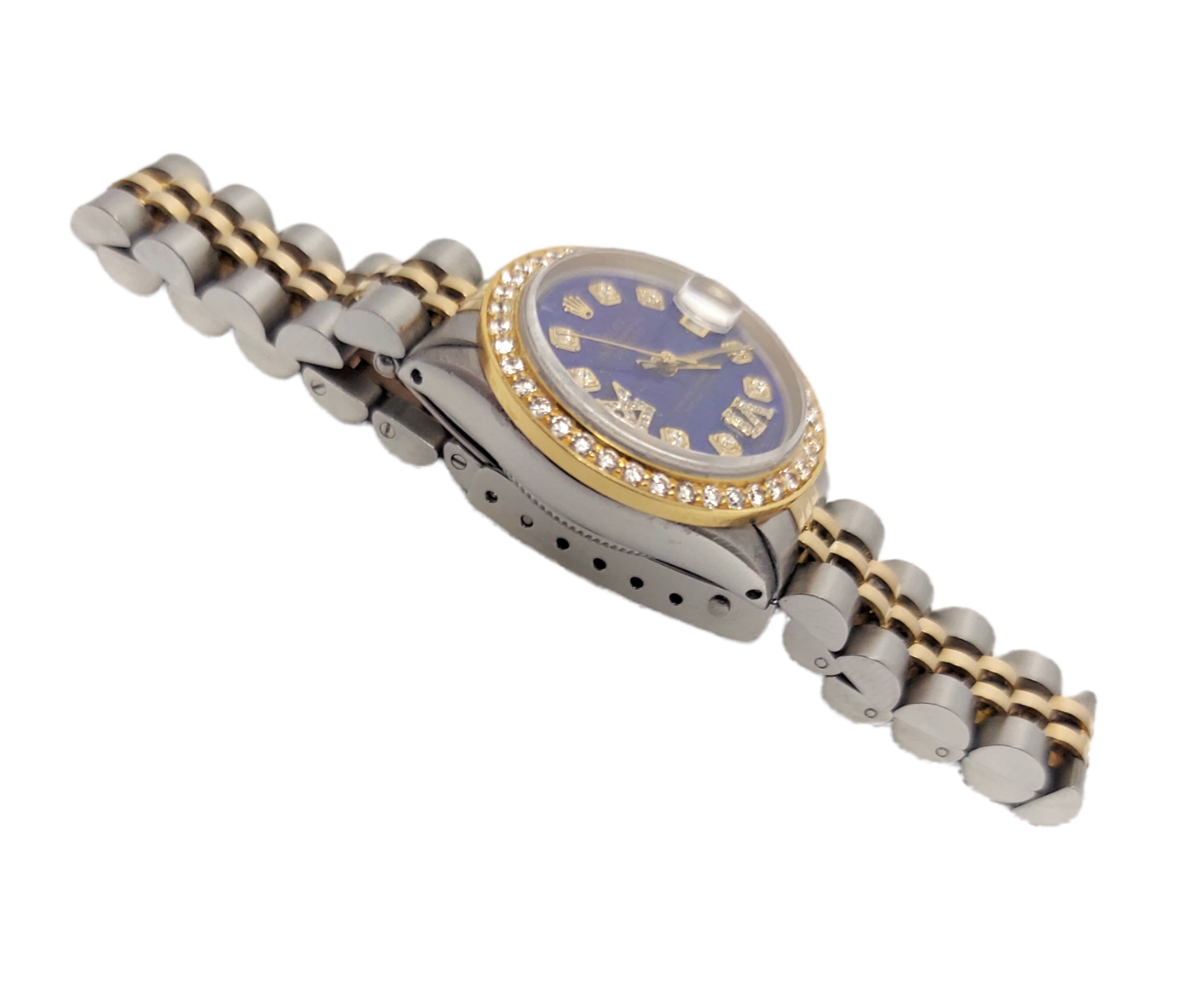 Rolex Ladies 26mm Datejust 6517 Diamond Roman Lapis