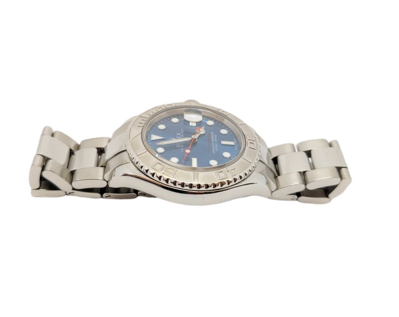 Rolex Mens 40mm Yatchmaster 16622 Oyster steel Blue