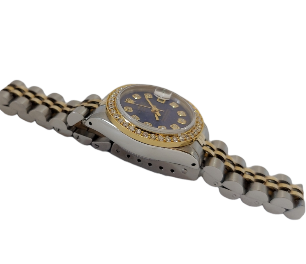 Rolex Ladies 26mm Datejust 6917 Blue Lapis Diamond