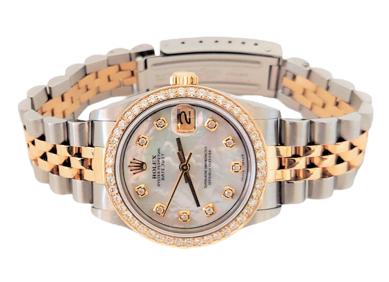 Rolex Ladies 31mm Datejust 68273 MOP Diamond jubilee
